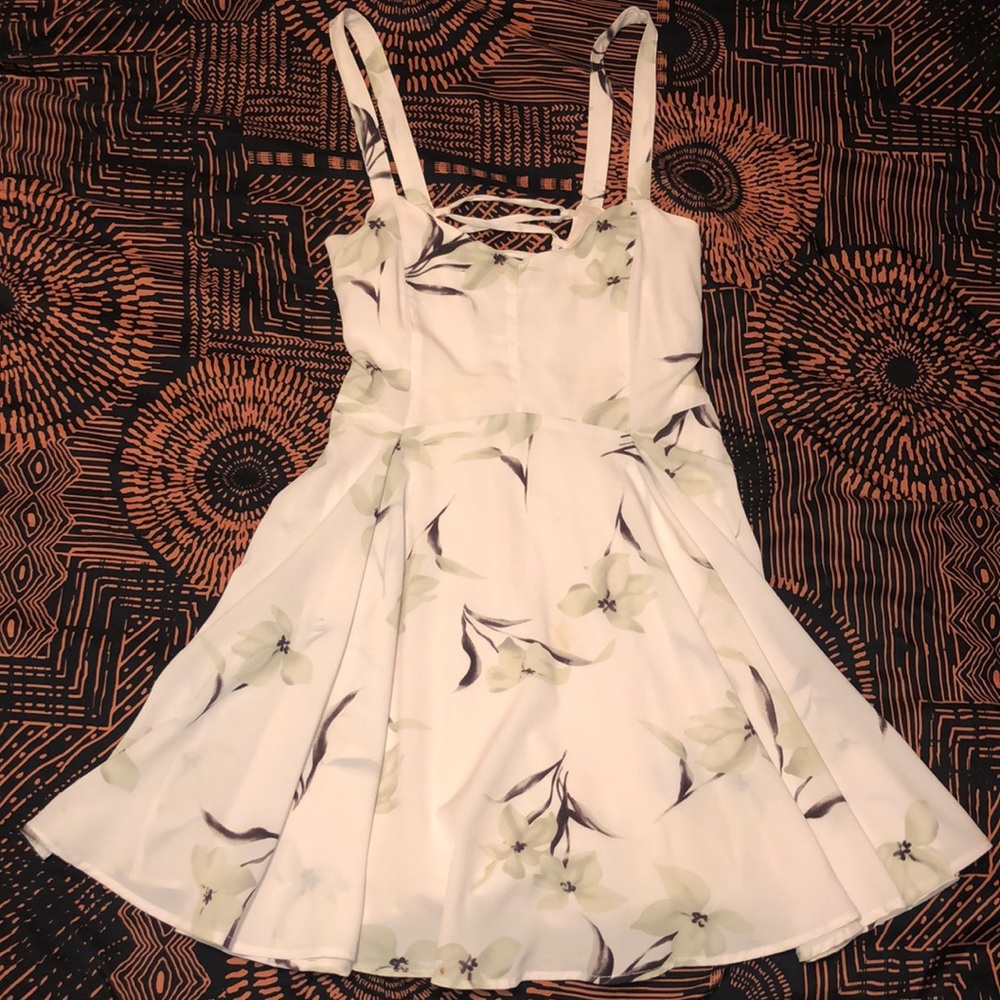 Urban Outfitters light pink flowy tie back dress